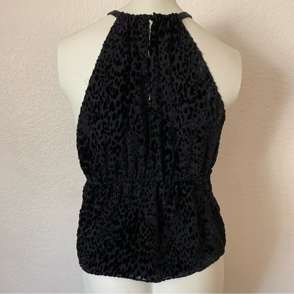 ALC silk leopard halter blouse tank nwot - Picture 2 of 4